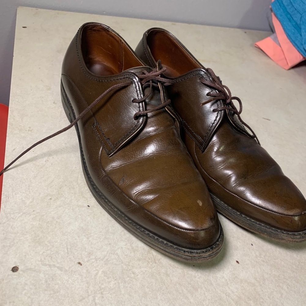 Freeman Size 8.5 Brown Vintage‎ Free Flex Leather Dress Shoes